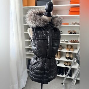 Michael Kors Black Belted Puffer Jacket